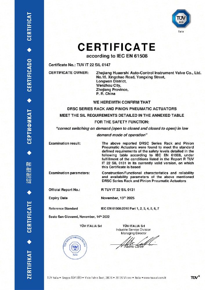 TUV IT 22 SIL 0147(AT)